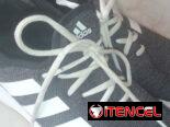 Zapatillas deportivas grises Adidas – Calzado casual con franjas blancas – Tenis atléticos unisex – Zapatillas urbanas c