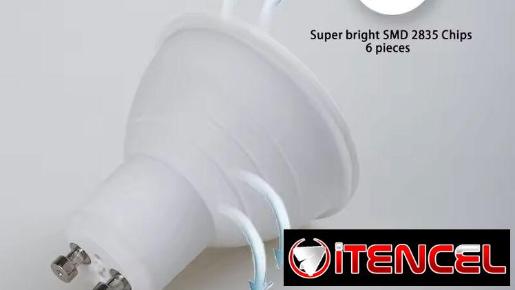 Bombillos GU10 y GU 5.3 luz blanca y calida 120volt