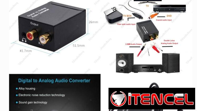 Adaptador de Audio óptico a RCA
