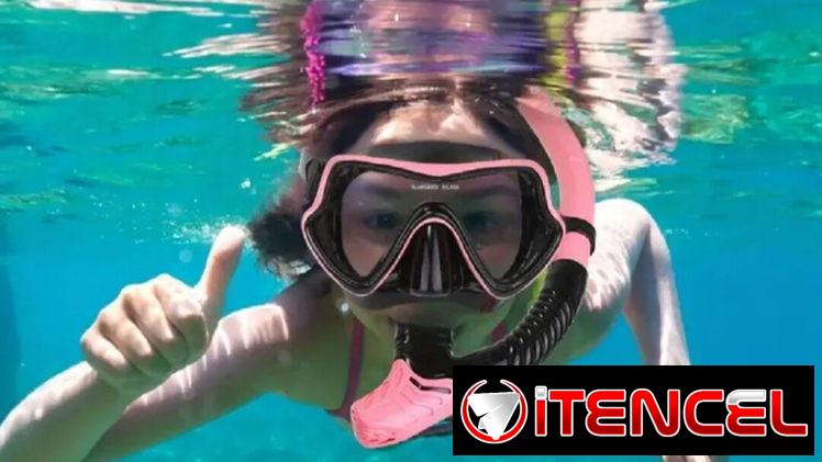 2 Modelos/Máscara y Snorkel para hacer buceo/Snorkeling