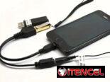 Cable OTG Split Micro USB 2-en-1 se puede Utilizar para Teléfonos Móviles, Tabletas, MID, UMPC y Libros Electrónicos.0
