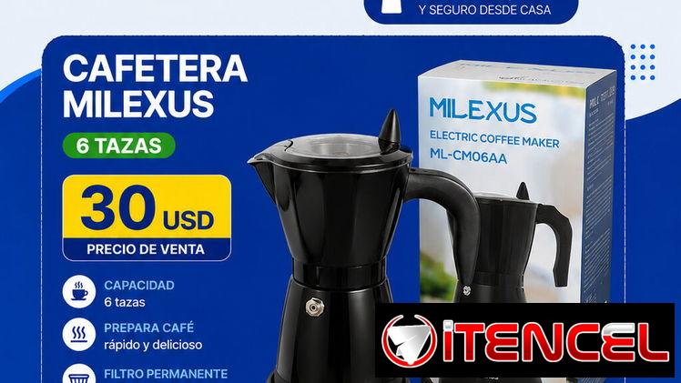 Cafetera eléctrica 6 tazas Milexus
