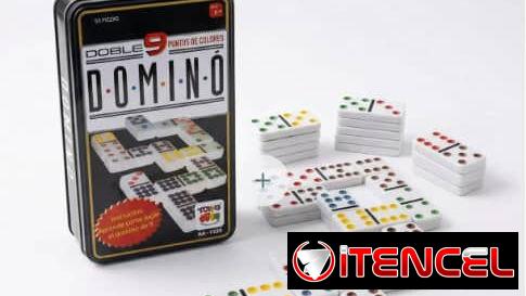 Juego de Dominó Doble 9 Color x 55 Ficha NUEVO SELLADO
