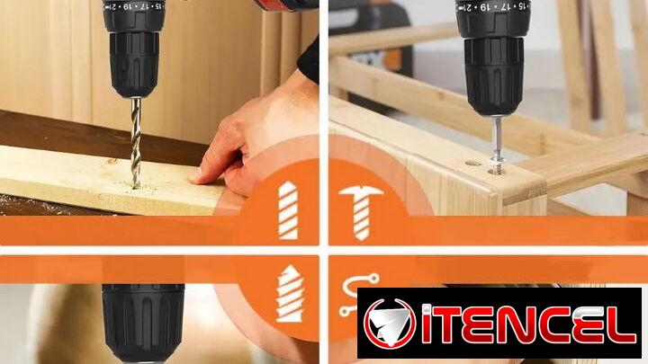 Taladro destornillador inalámbrico, dos batería, dos velocidades, es percutor, destornillador. Nuevo en su caja