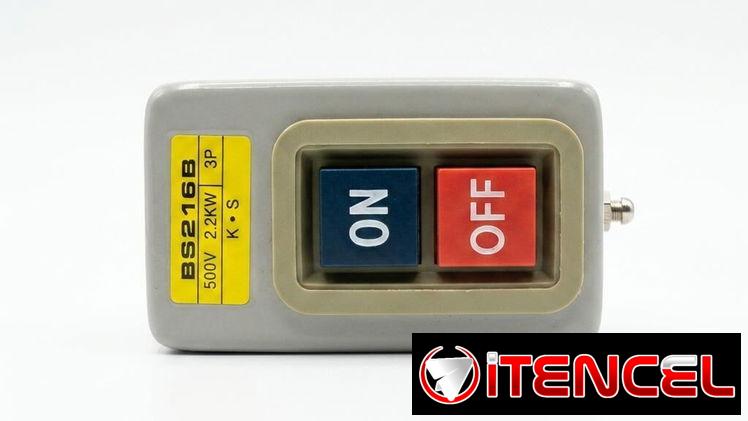 Interruptor de botón para control de motores