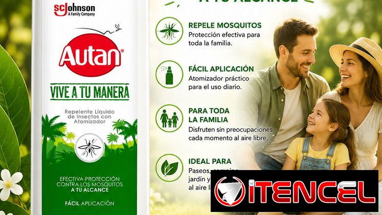 REPELENTE LIQUIDO DE INSECTOS CON ATOMIZADOR, PROTECCIÓN CONTRA LOS MOSQUITOS 177 ML
