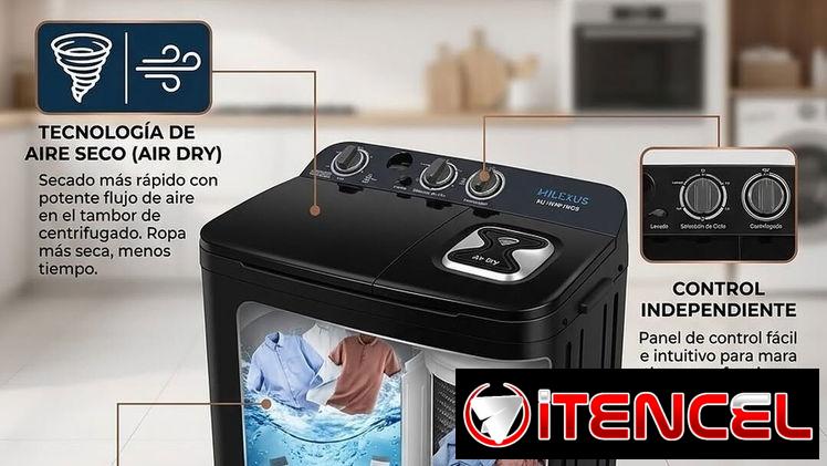 Lavadora semiautomática Milexus 7k 170 usd Royal 7kg 170 Enerlife 7KG 175