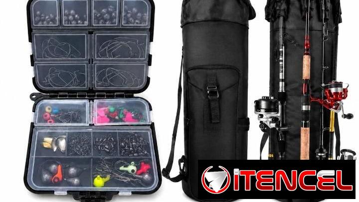 🎒 Bolso organizador de pesca + Kit completo de accesorios