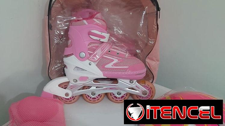 🛼Patines Rosados, Azules y Rojos, para niñas y niños