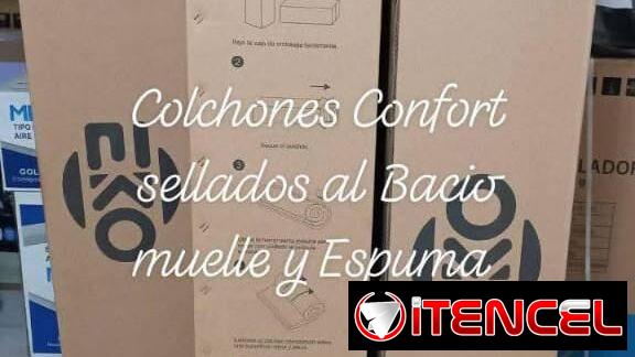 Colchones confort sellados al bacio  muelles y espuma sien por ciento originales