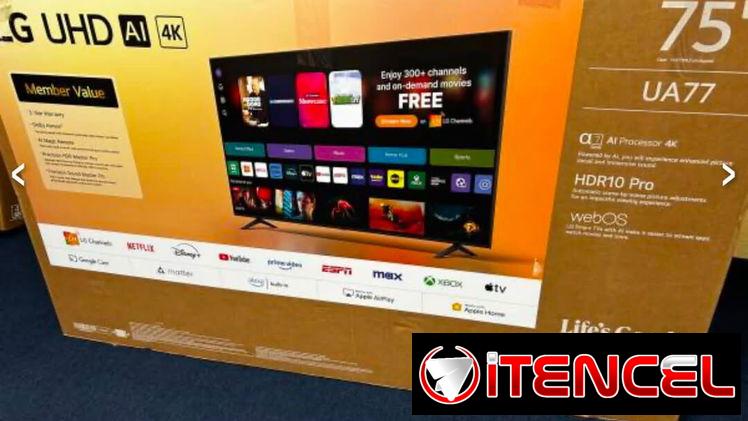 Smart TV LG 75″ 1000 usd transporte incluído