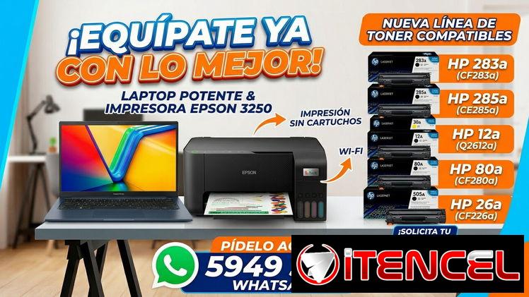 IMPRESORA MULTIFUNCIONAL EPSON L 3250 / IMPRESORA LÁSER/ TONER / LAPTOP / BACKUP / MONITORES. WHATSAPP 5949 3846