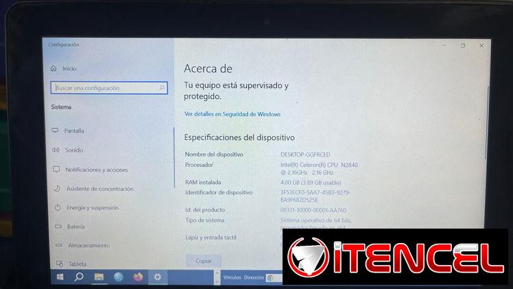 Laptop Lenovo 10″ Flex de uso
