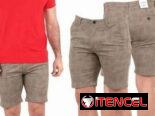 Bermudas de vestir jaspeada para hombre