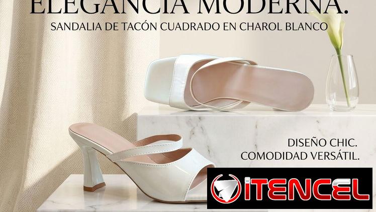 Sandalias de Tacón Cuadrado en Charol Blanco – Elegancia Moderna #39 18