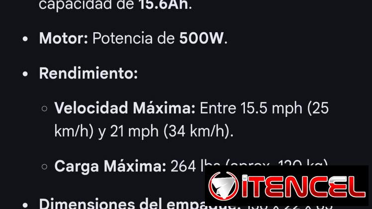Bicicleta eléctrica nueva750 usd