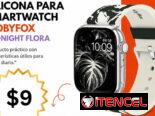 MobyFox Midnight Flora Correa de Silicona Smartwatch | videojuegoshabana.com