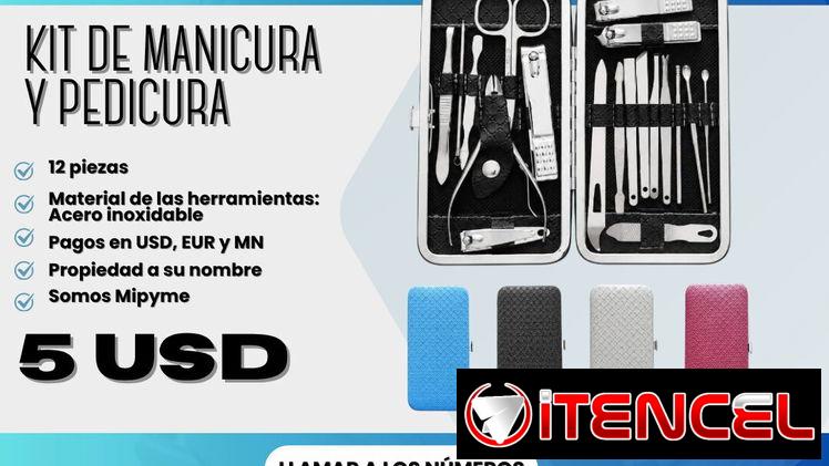 KIT DE MANICURA Y PEDICURA PREMIUM 12 PCS