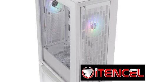 ***>..THERMALTAKE CTE T500 TG SNOW Super Ultra Full Tower Chassis…CRISTAL FRONTAL ROTO POR ADUANAS