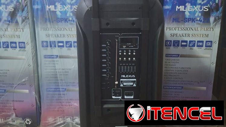 BOCINAS SPEAKER MILEXUS 12 PULGADAS