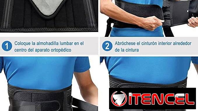 FAJA SOPORTE LUMBAR, CIATICA, HERNIA DE DISCO, ESCOLIOSIS ETC UNISEX