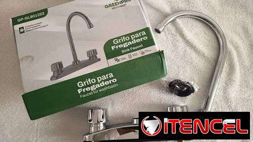 Para que dejes de pelear con casa: GRIFO GREENPRO CROMADO ALTO – 16 USD. 📞56249037