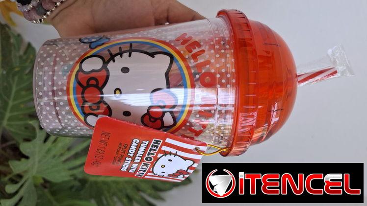 Vaso de regalo con caramelos