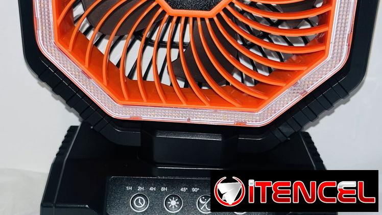 Ventiladores recargables de 20000 mah con 4 velocidades , mando y luces