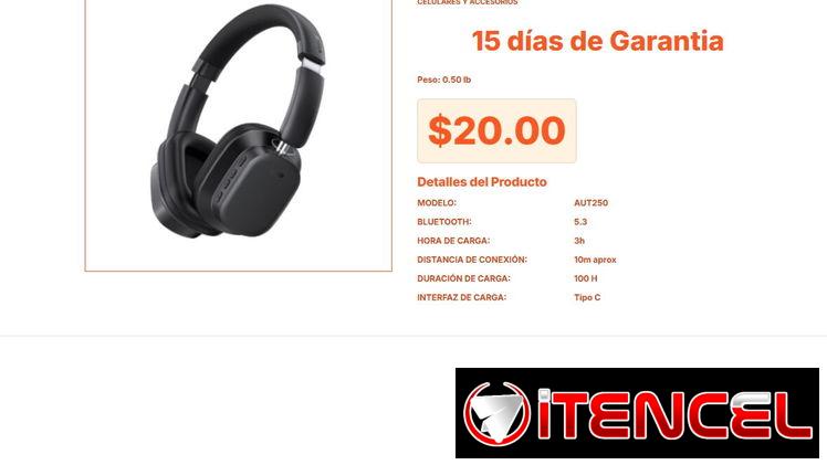 Audífonos Inalámbricos AUT250 de 100 Horas: Bluetooth 5.3 Calidad Pro VPT#-0360