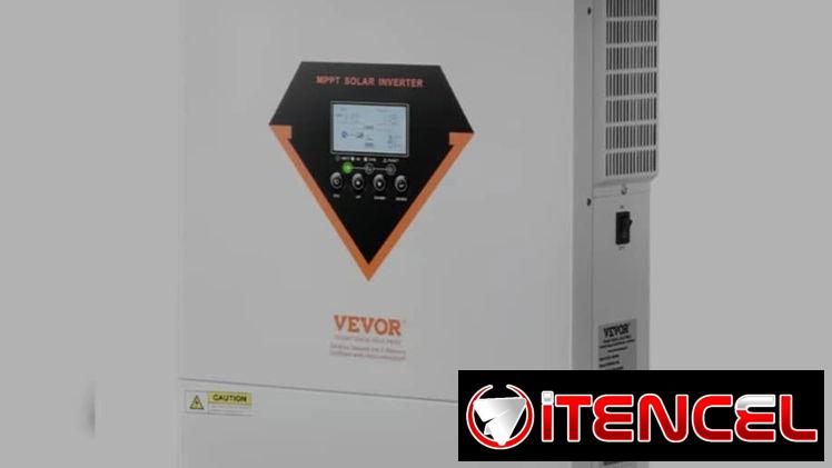 Inversor Híbrido VEVOR 3000W 6000W Pico Alta Frecuencia 24V a 120V MPPT 100A Con WiFi Off Grid Blanco Cod:EcoFlow
