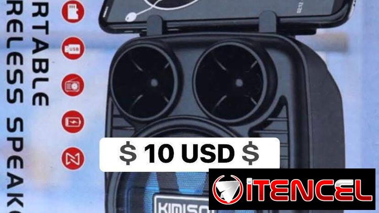 🎶 MINI BOCINAS BLUETOOTH 3” CON LUZ LED 🔊