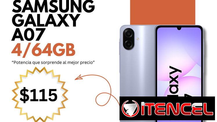 Samsung A07 4/64 $115 videojuegoshabana.com
