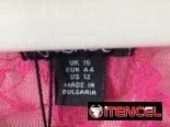 BOOHOO Crop top bustier, TALLA 44 , talla M , encaje ,color Fucsia. Talla 44