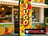 Banderola indicativo de expendio de jugos