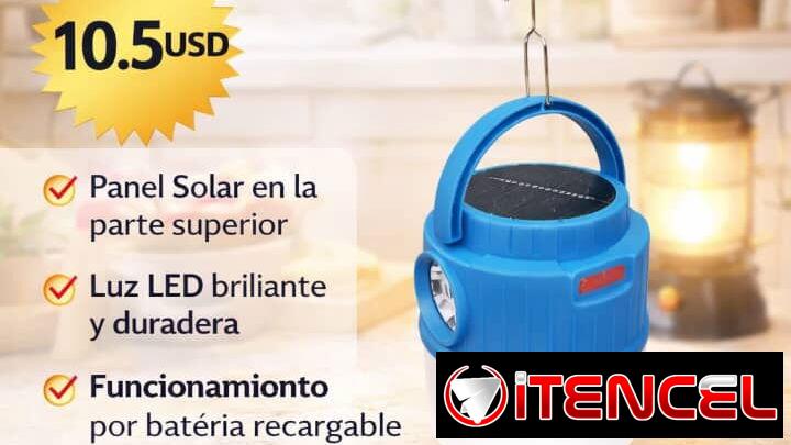 Lámpara solar recargable