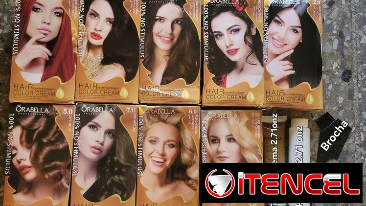 Tintes de cabello Orabella. Precio: 2.60 usd