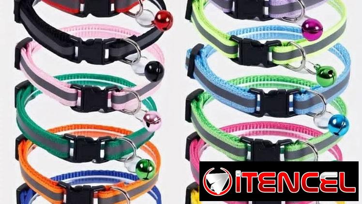 Collares reflectantes para gatos y perros chiquitos. Cómodos, seguros y de diseño ligero.