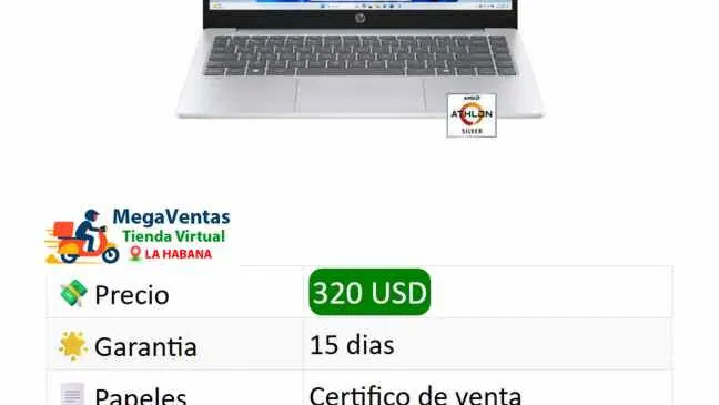 PORTÁTIL HP 14 EMOOO2WM DE 14 ” ATHLON 7 4 / 128