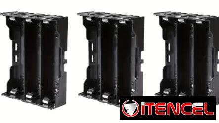 CAJAS 18650 DE PLÁSTICO NEGRA DE MATERIAL FUERTE, PARA PROYECTOS, ECT