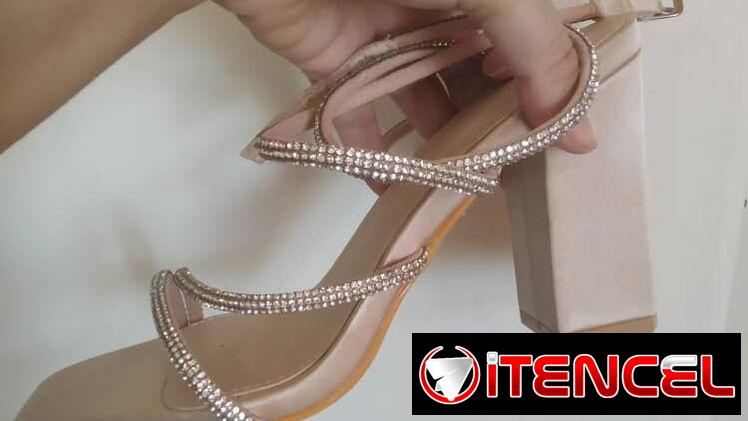 ✨ Sandalias elegantes con brillantes – Modelo de primera calidad ✨