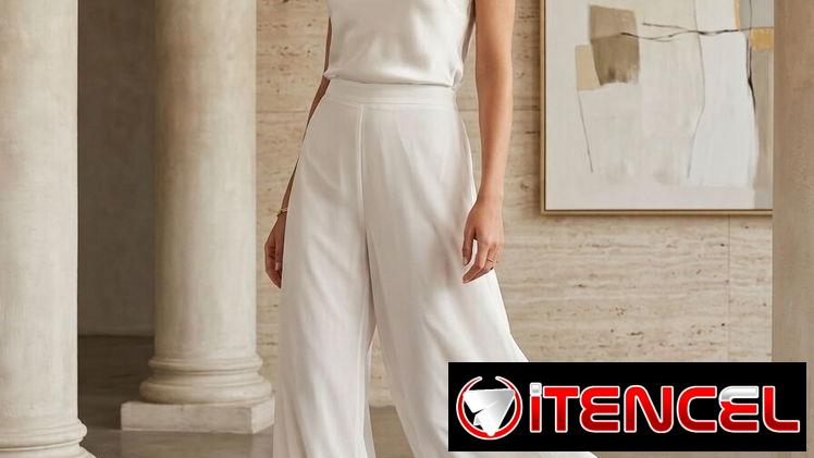 Pantalón de salir blanco fino y elegante talla M/L 25usd