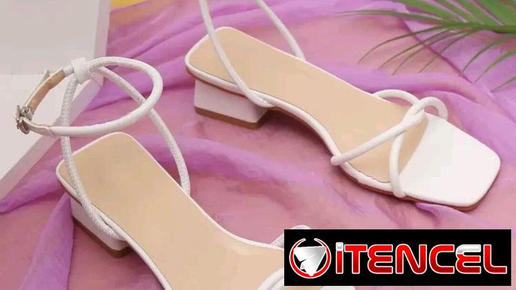 Zapatos nuevos de tacón bajo para boda blancos #41