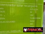 Ventilador Recargable con Panel Solar