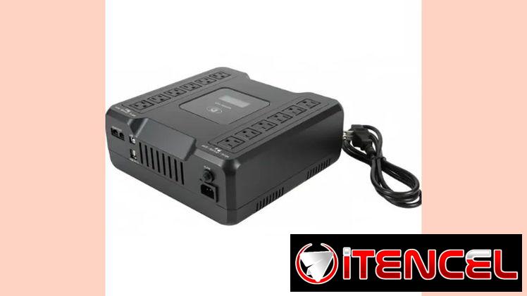 BACKUP/UPS DE PC CON 12 TOMAS 1000VA 600W