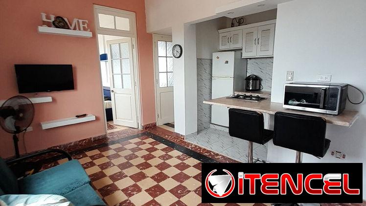 renta apartamento independiente de 2 habitaciones en el vedado.