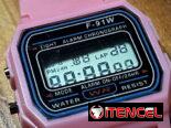 Reloj estilo Casio, de silicona, temporizador y alarma.