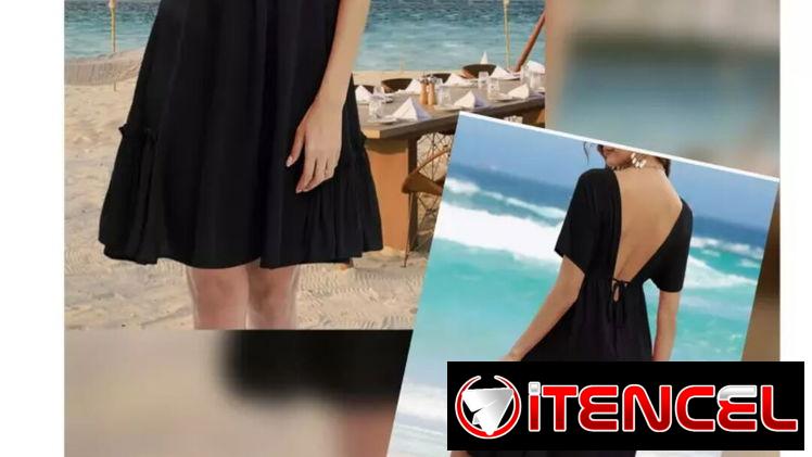 ✨ Vestido negro talla grande para mujer ✨