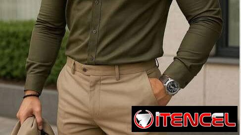 Camisa verde oscuro
