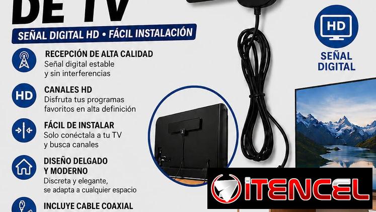 o cup,mlc, euro ⭐⭐__ANTENA DE TV PARA INTERIORES STEREN __5-46996-82__✔️ Fácil de instalar ✔️ Diseño compacto