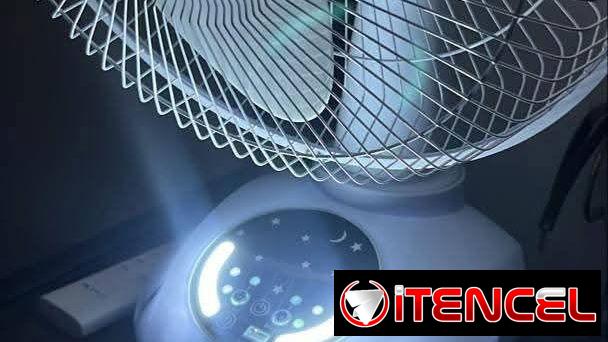 🟩Ventilador recargable con potente panel solar🟩